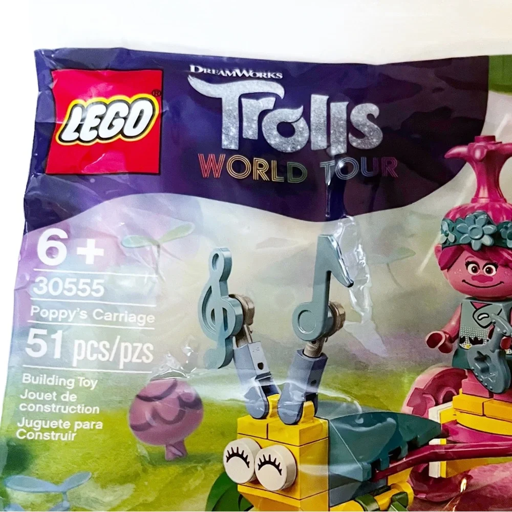 LEGO Trolls World Tour Poppy's Carriage 51 Pieces 30555 Ages 6+ New/Sealed - Picture 4 of 5